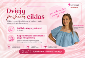 Paskaitų CIKLAS: Viskas apie kūdikių miegą nuo 0 iki 6 metų. G.Brazienė
