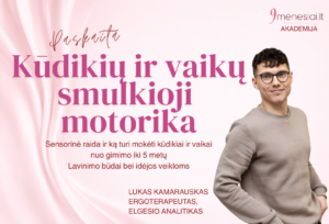 Kūdikių ir vaikų smulkiosios motorikos raida. Ką turi mokėti kūdikiai ir vaikai iki 5 metų? Lavinimo būdai ir idėjos. L.Kamarauskas